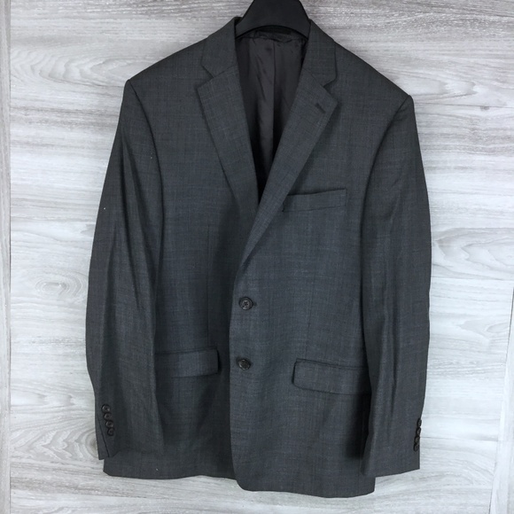 Lauren Ralph Lauren Wool Sharkskin Blazer